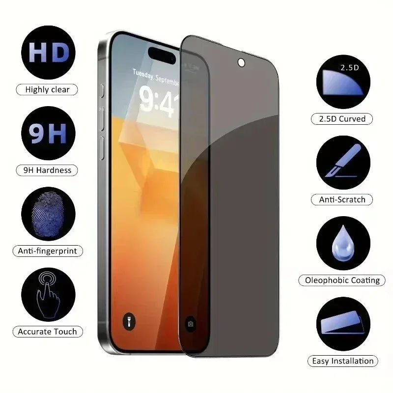 5st Heltäckande Privacy Skärmskydd För iPhones
